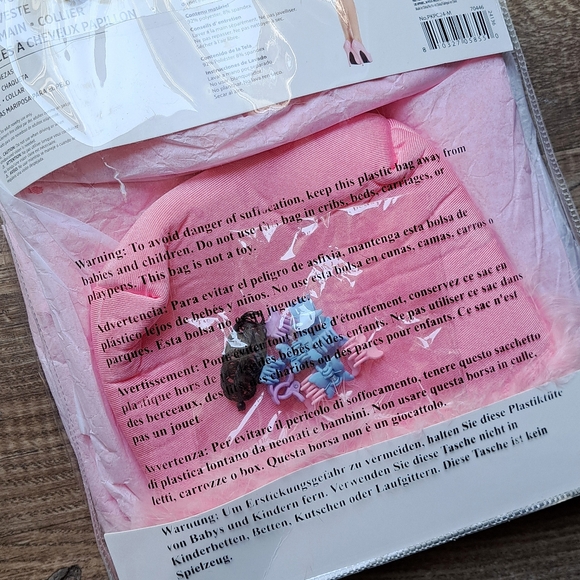 Adult Halloween Costume Y2K Pink Mini Dress Sz Medium NWT - Picture 7 of 11